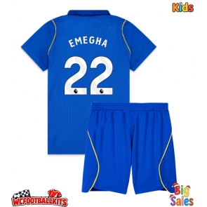 Chelsea Emmanuel Emegha #22 Replica Home Stadium Kit for Kids 2026-27 Short Sleeve (+ pants)